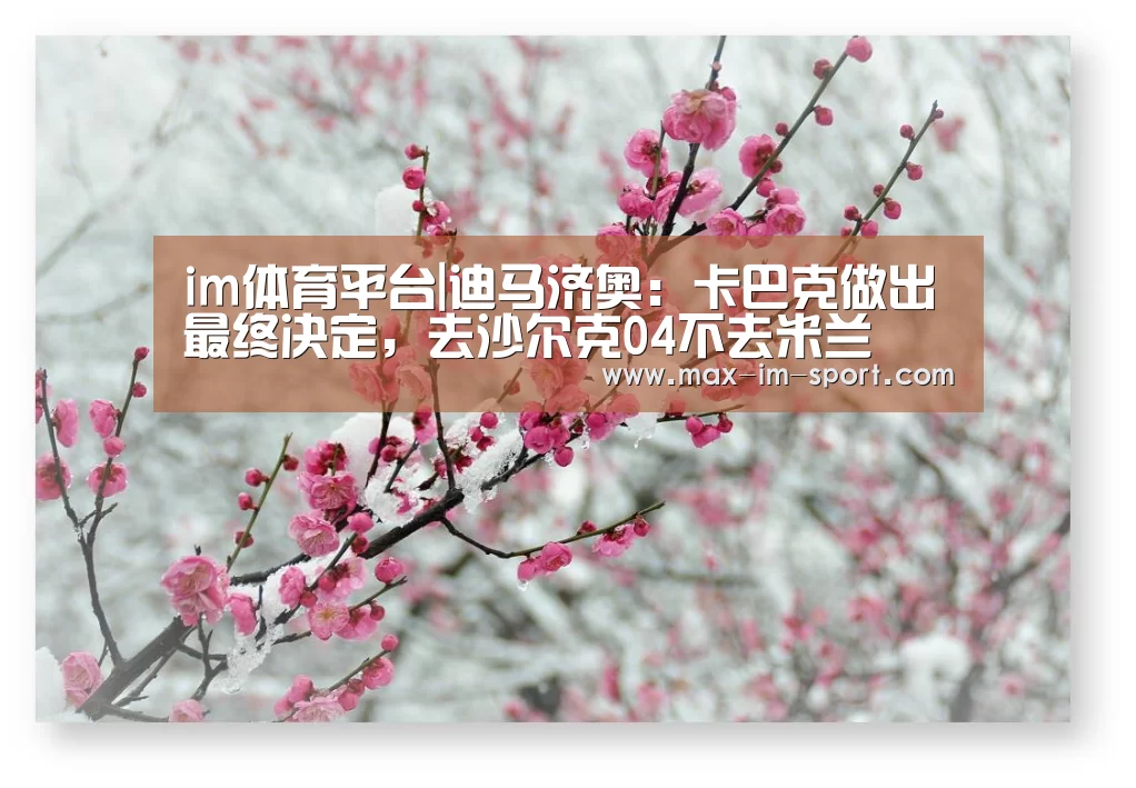 im体育平台|迪马济奥:卡巴克做出最终决定,去沙尔克04不去米兰(图2) im体育平台